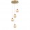 Adele Modern Chandelier, 4-Light Gold