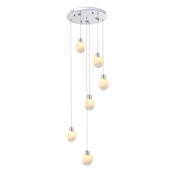 Adele Modern Chandelier, 5-Light Chrome