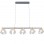 Lavida Modern LED Chandelier, 5-Light Row
