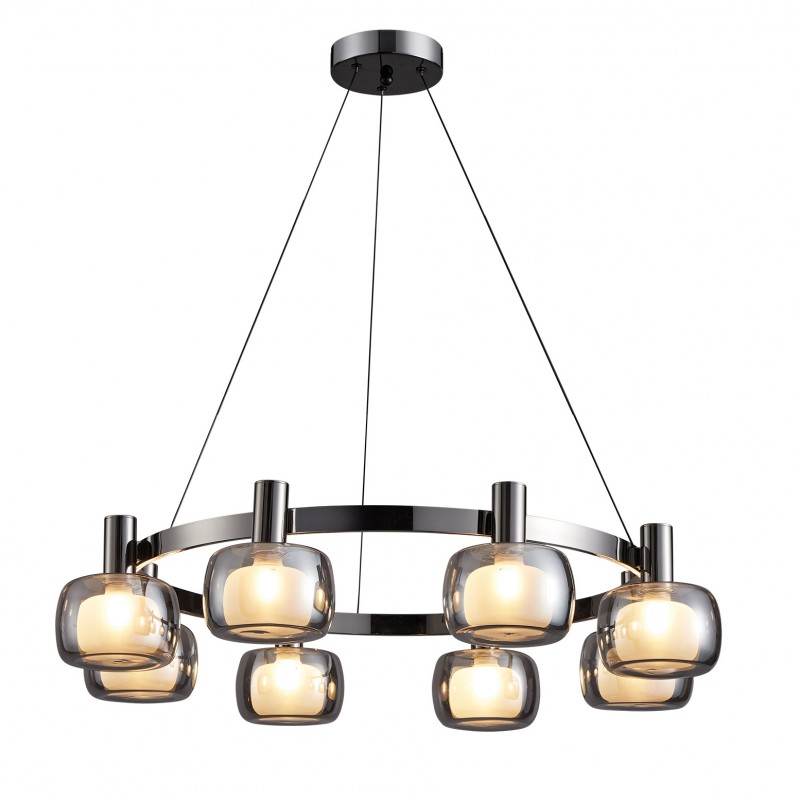 Lucas Modern LED Avize 8'li Platin
