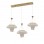 Marina Modern LED Chandelier, 3-Light Row