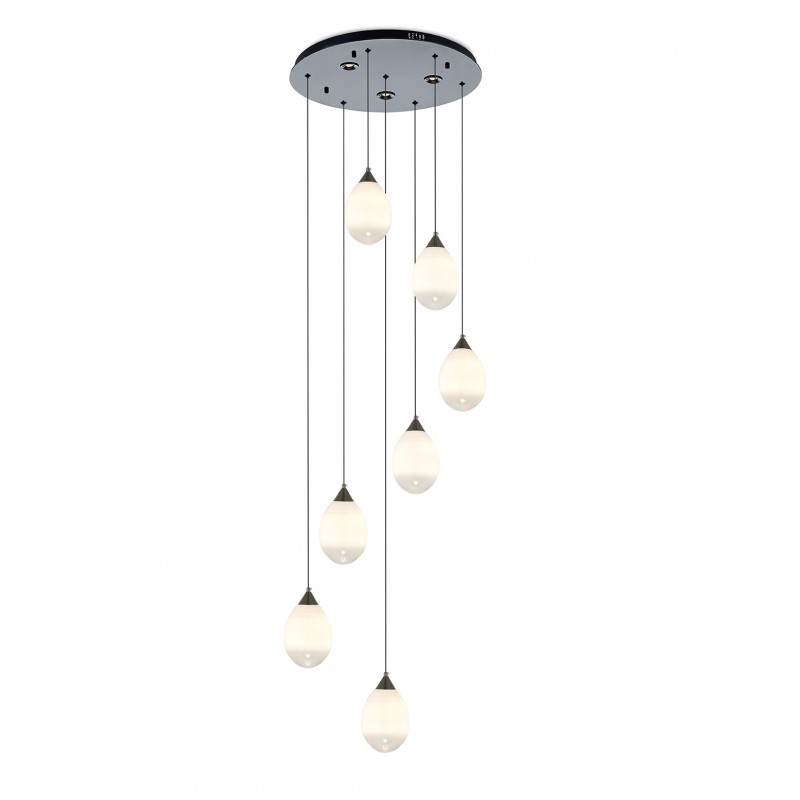 Nivora Modern LED Chandelier, 7-Light Set
