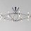 Tyla Modern LED Ceiling Light, 10-Piece Set Chromium