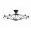 Tyla Modern LED Ceiling Light, 10-Piece Set Black