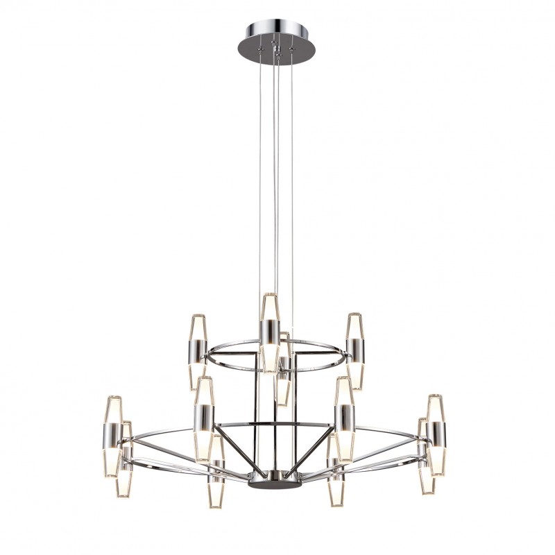 Tyla Modern LED Avize 15'li Krom