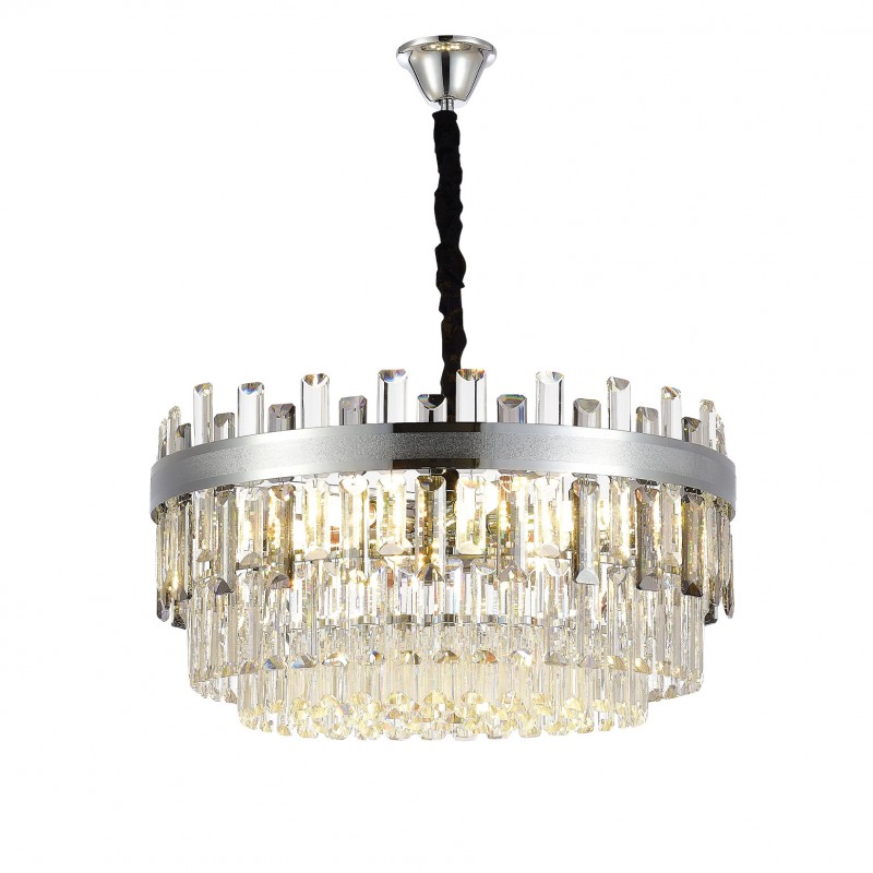 Gloria Crystal Classic Chandelier 60 cm Chrome