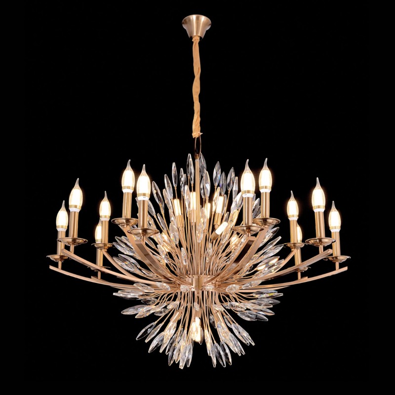 Helena Crystal Classic Chandelier 10+5 Gold