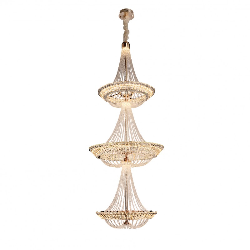 Marriott Crystal Classic LED Gallery Chandelier 175 cm