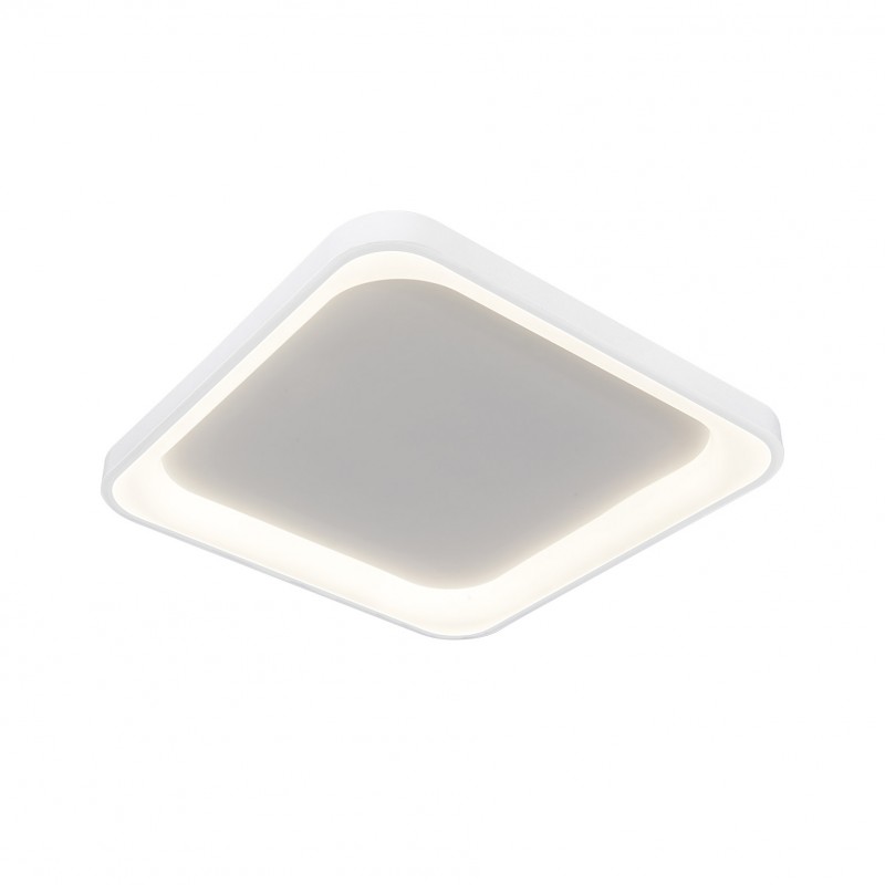 Semi-Square Modern LED Ceiling Light, 40 cm, White