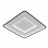 Alix LED Square Ceiling Light, 50 cm