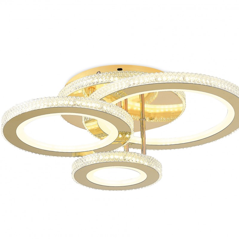 Duo Modern LED Plafonyer 3'lü Gold